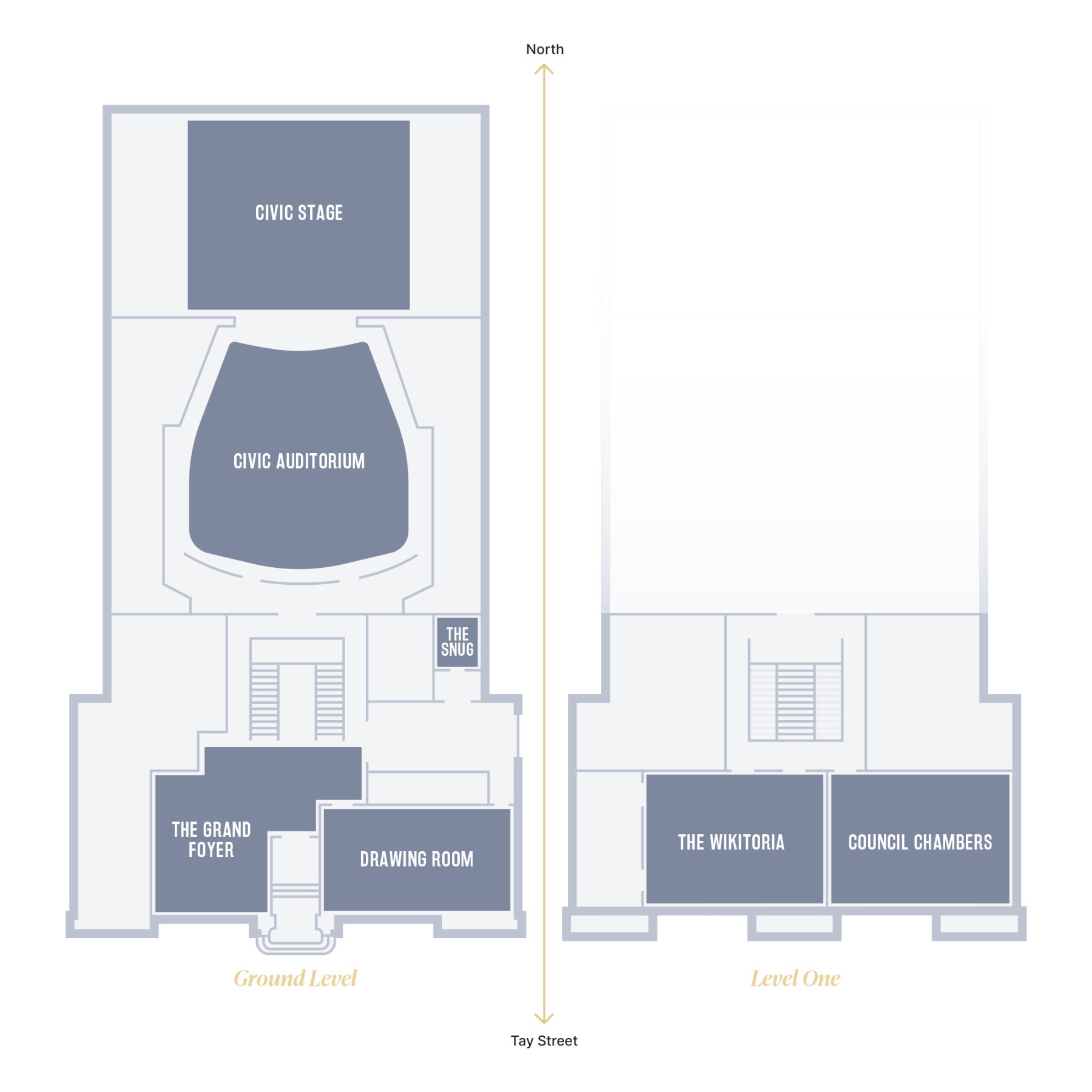 Floor plan of the Civic Theatre
